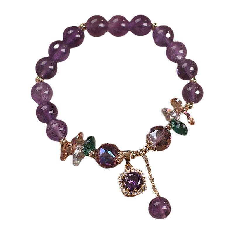 Luxury Natural Amethyst Women Bracelet