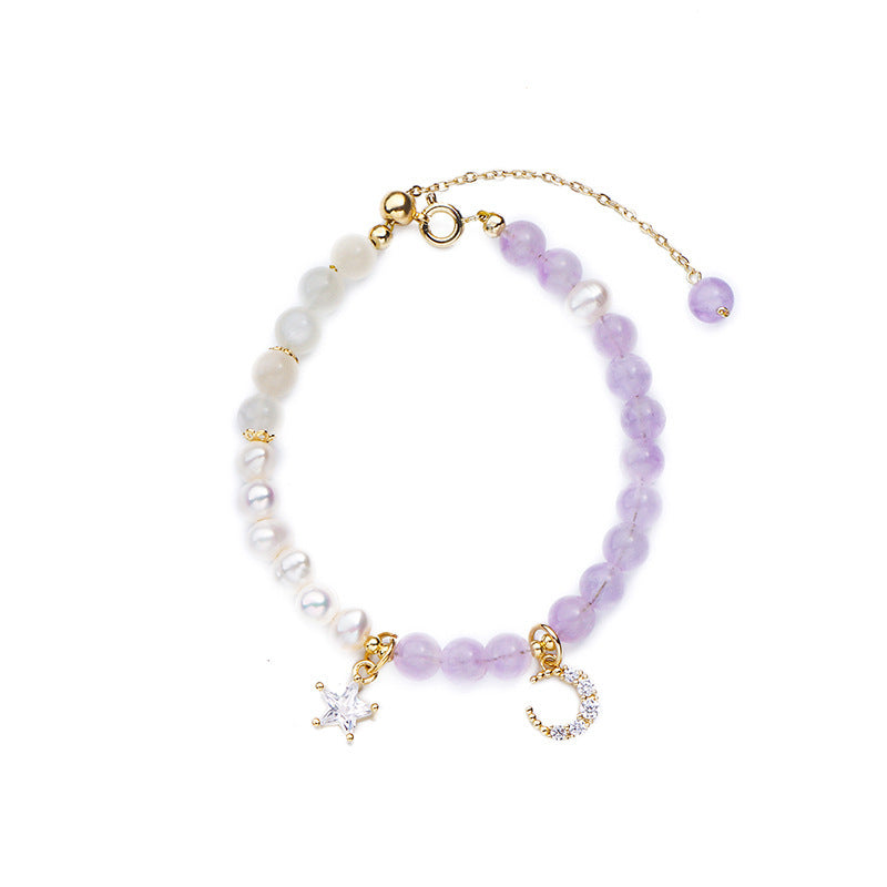 Natural Lavender Amethyst Women Bracelet