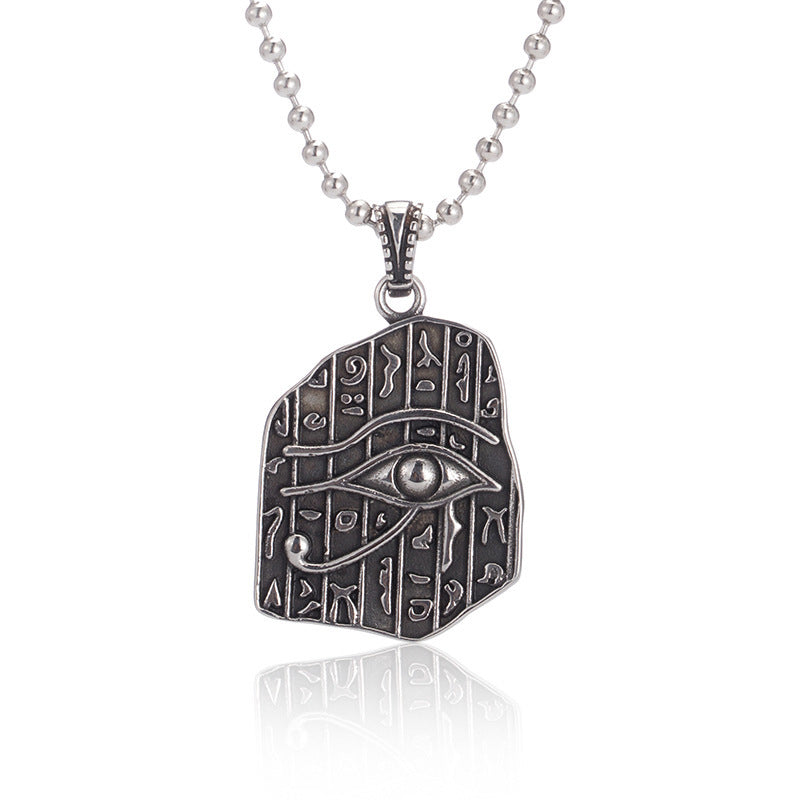 Egyptian Eagle Head God Pharaoh Eye of Horus Alloy Necklace