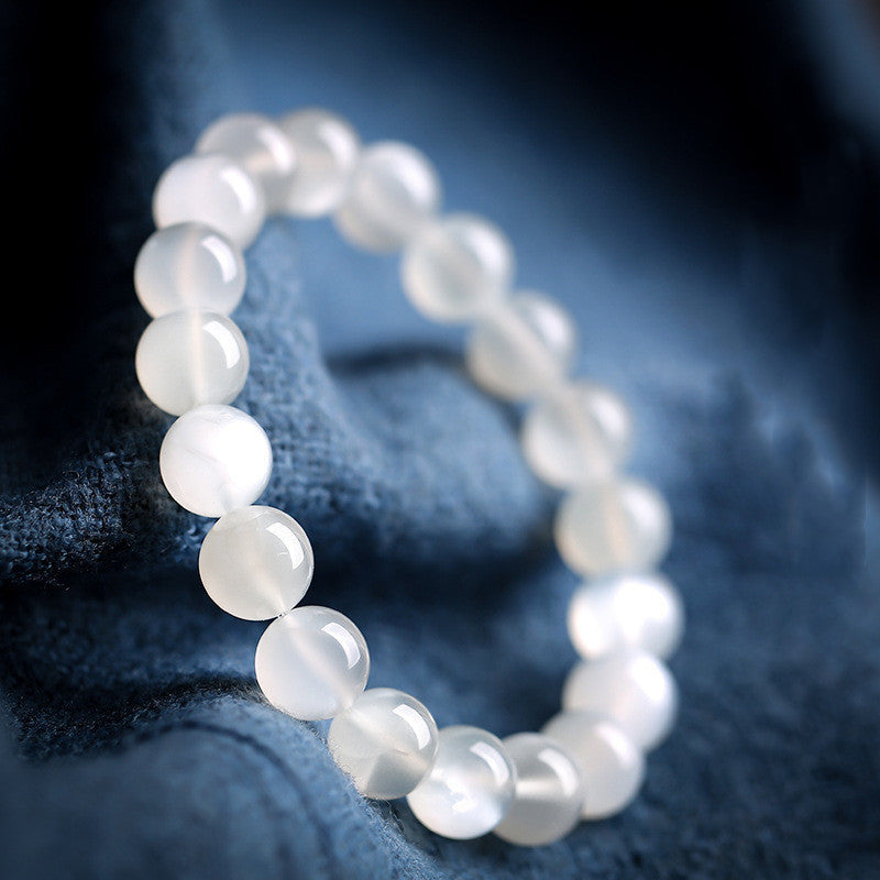 Natural Moonstone Bracelet Women's White Crystal