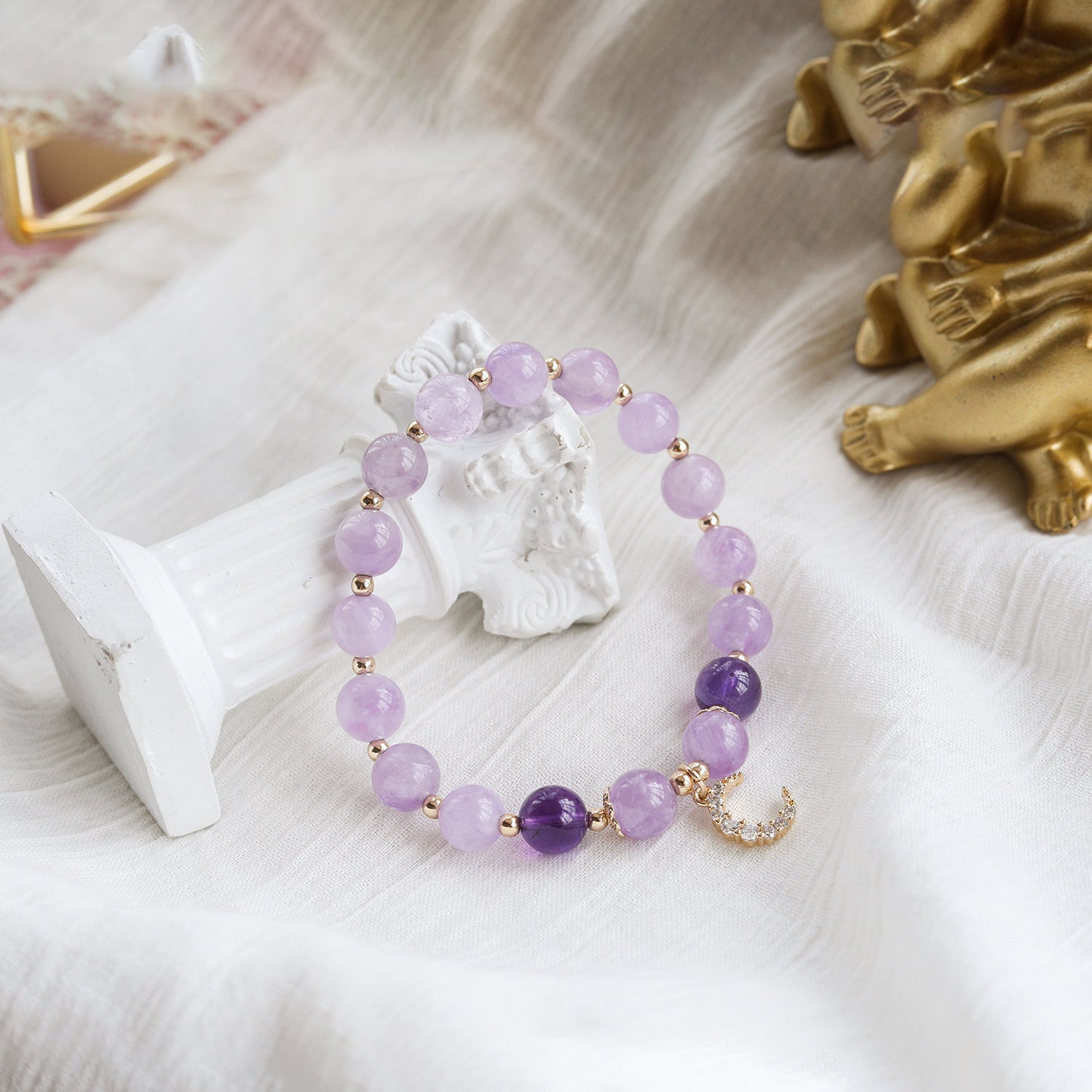 Natural Uruguay Amethyst Women Bracelet