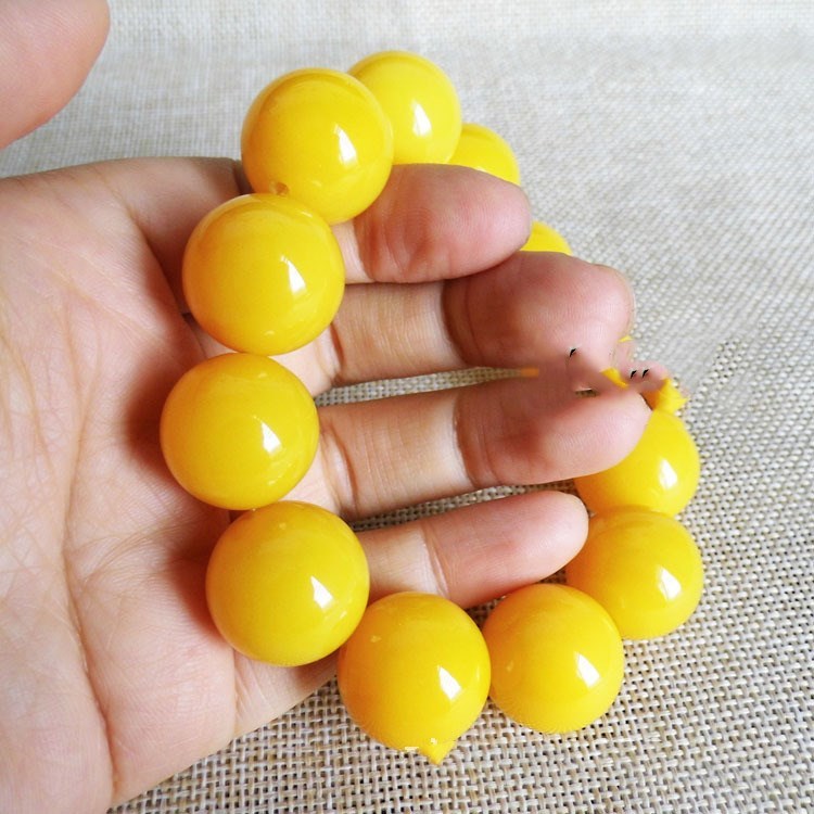 Yellow Chalcedony Agate Bracelet