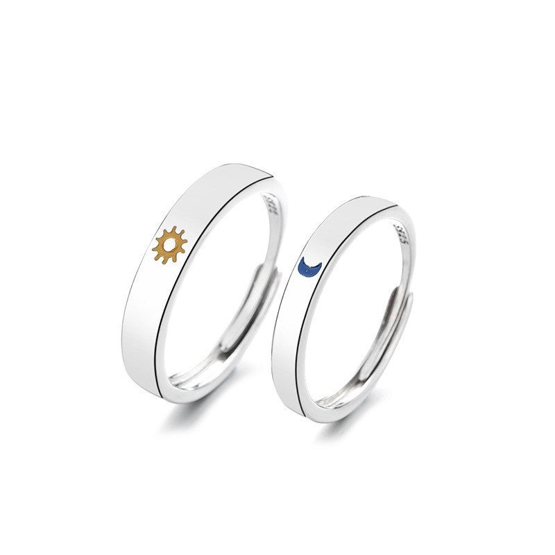 Couple Style Star Sun Moon Pair Ring Jewelry