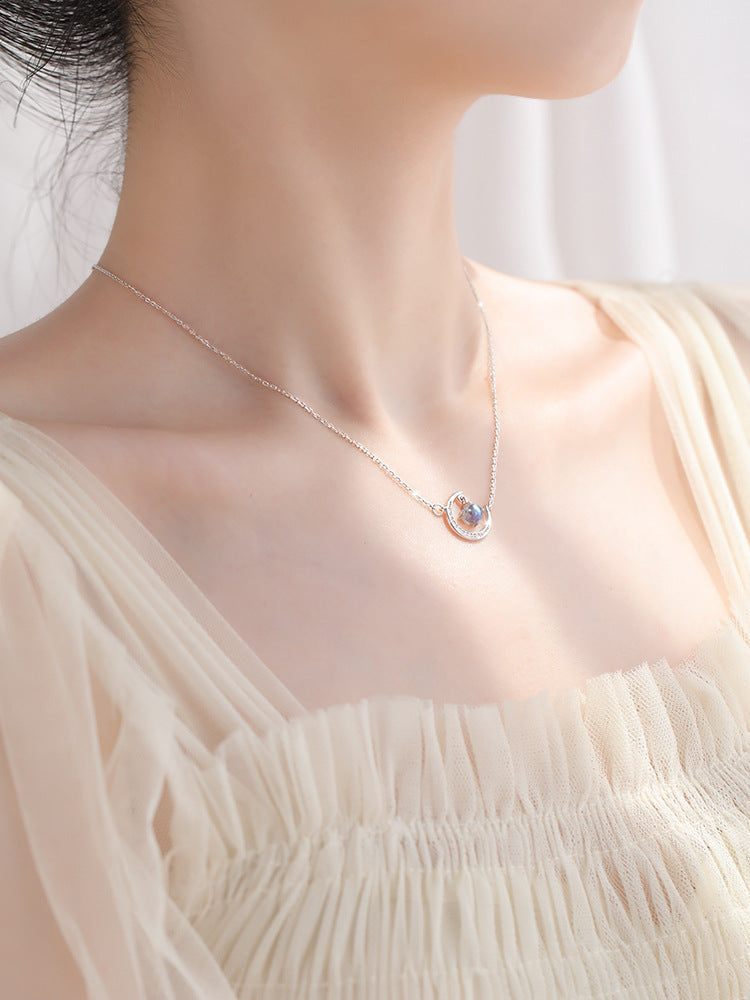 Moon Moonstone Women Necklace