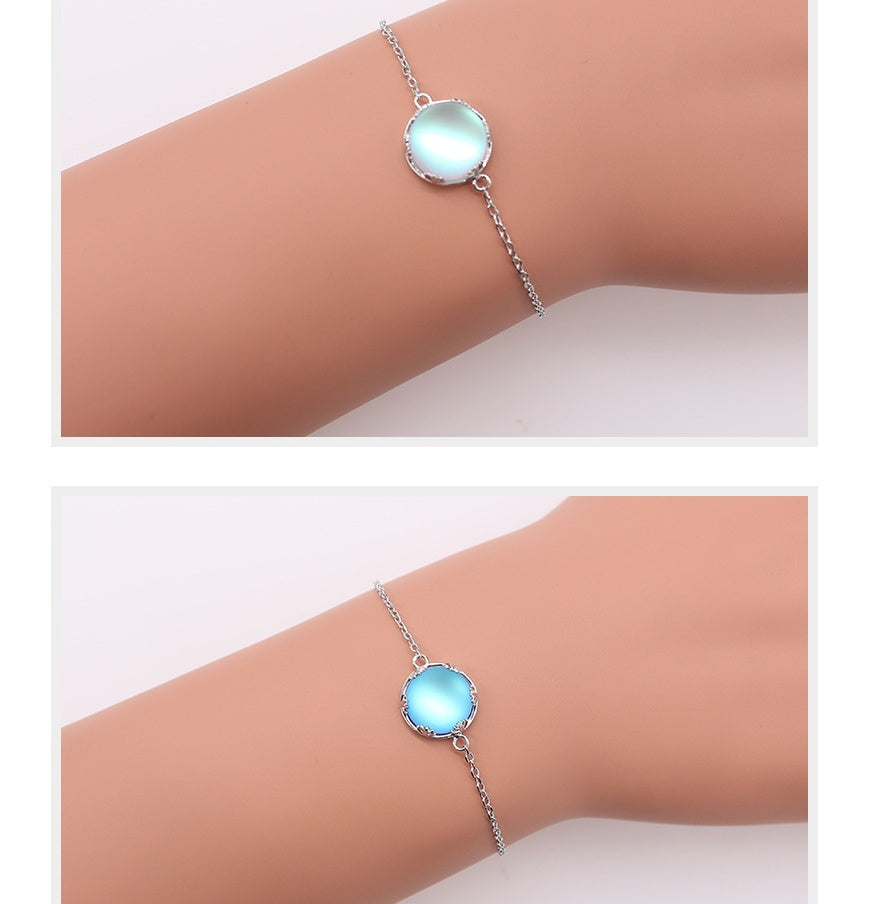 Natural Moonstone Women Bracelet