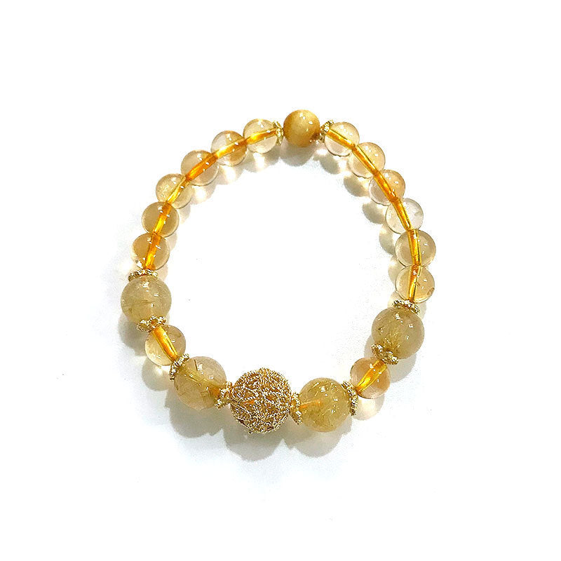 Citrine Lucky Turn Crystal Bracelet