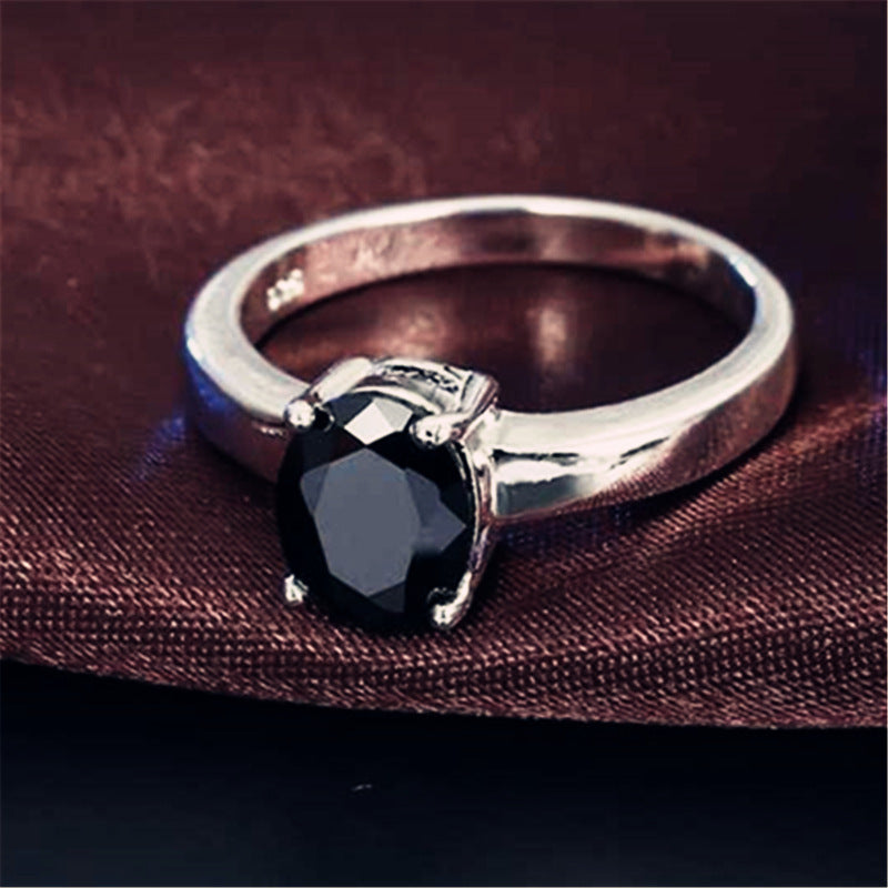 Black Agate Ring