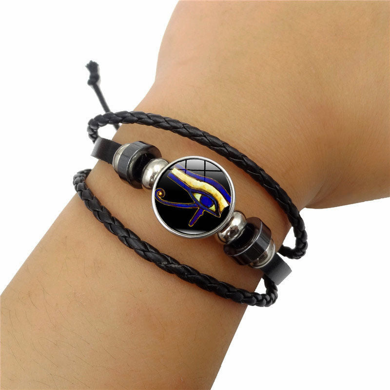 Eye of Horus Time Gem men Bracelet