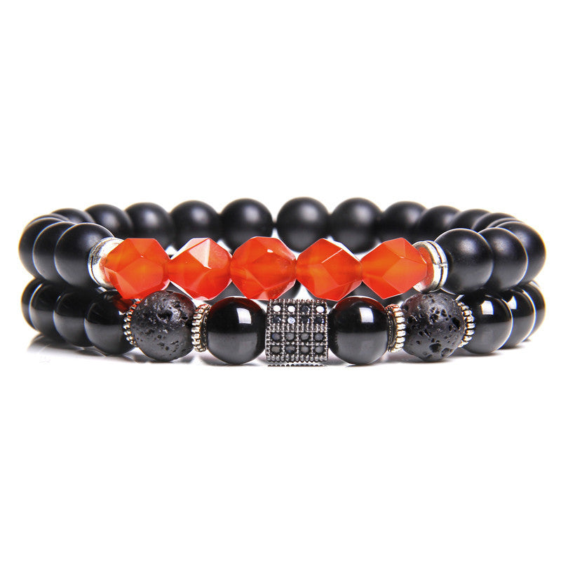 Black Agate Combination Bracelet