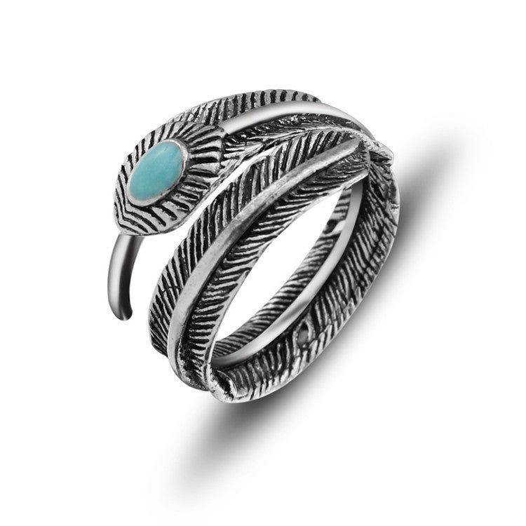 Personalized feather ring