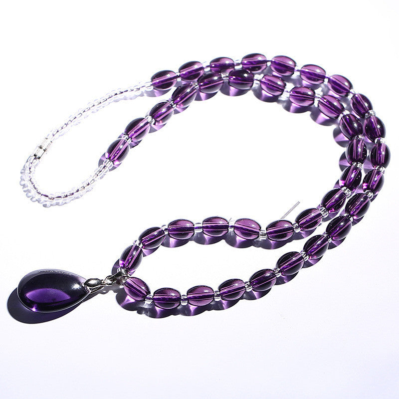 Fashion Beautiful Amethyst Women Necklace