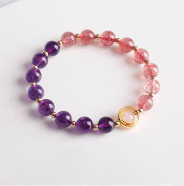 Natural Amethyst Women Bracelet