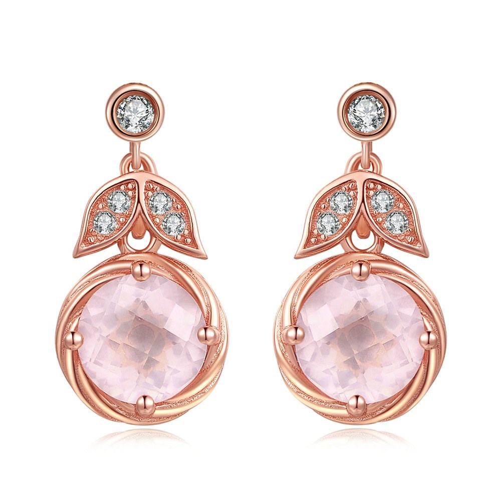 Rose Quartz Women Earrings