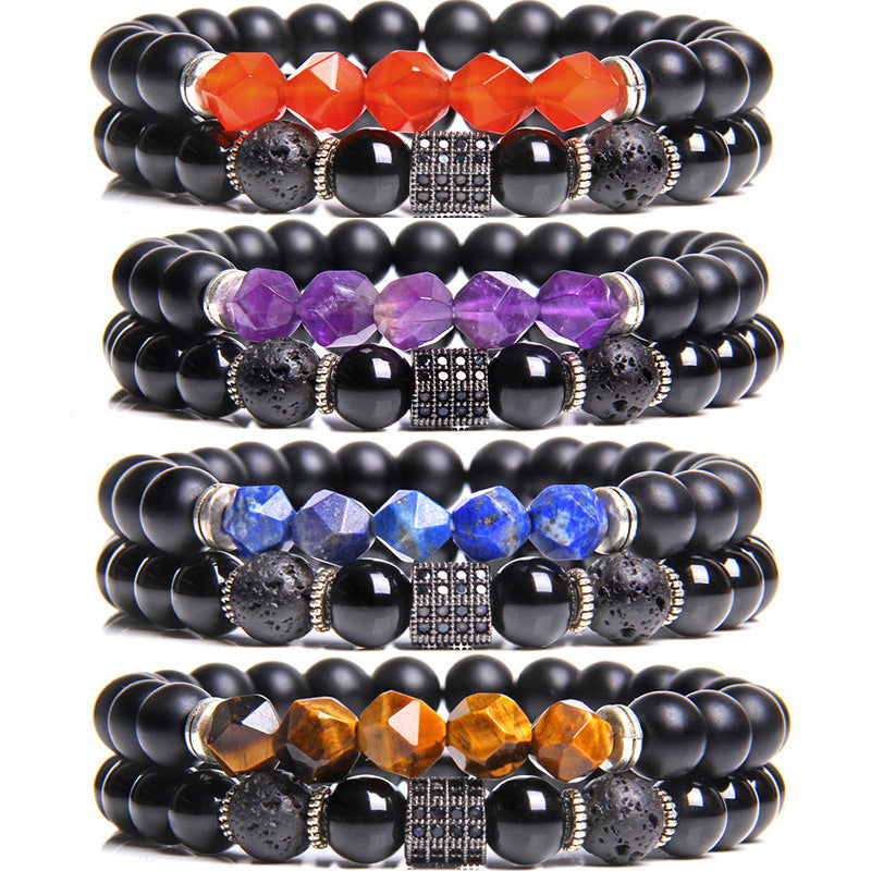 Black Agate Combination Bracelet