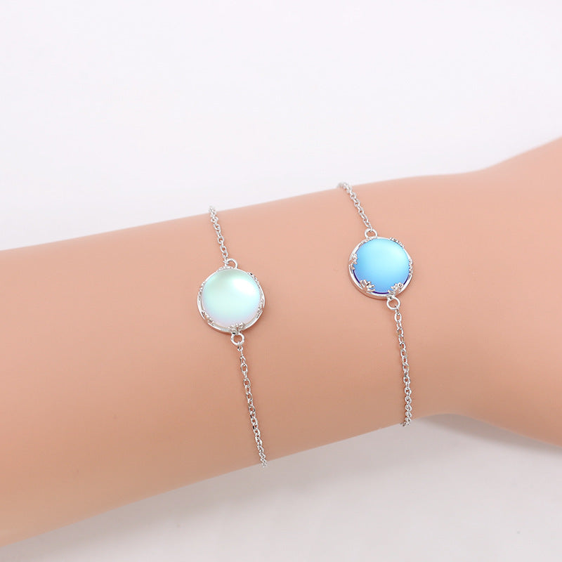 Natural Moonstone Women Bracelet