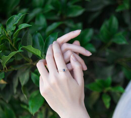 Moonstone Silver Crystal Gem Women Ring