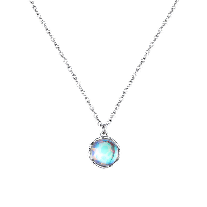 Moonstone Women Light Luxury Colorful Crystal Necklace