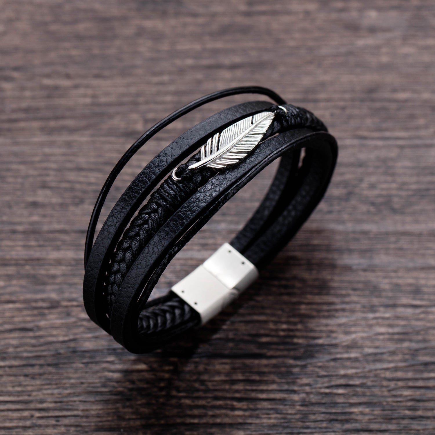 Personalized Creative Feather Men's Bracelet