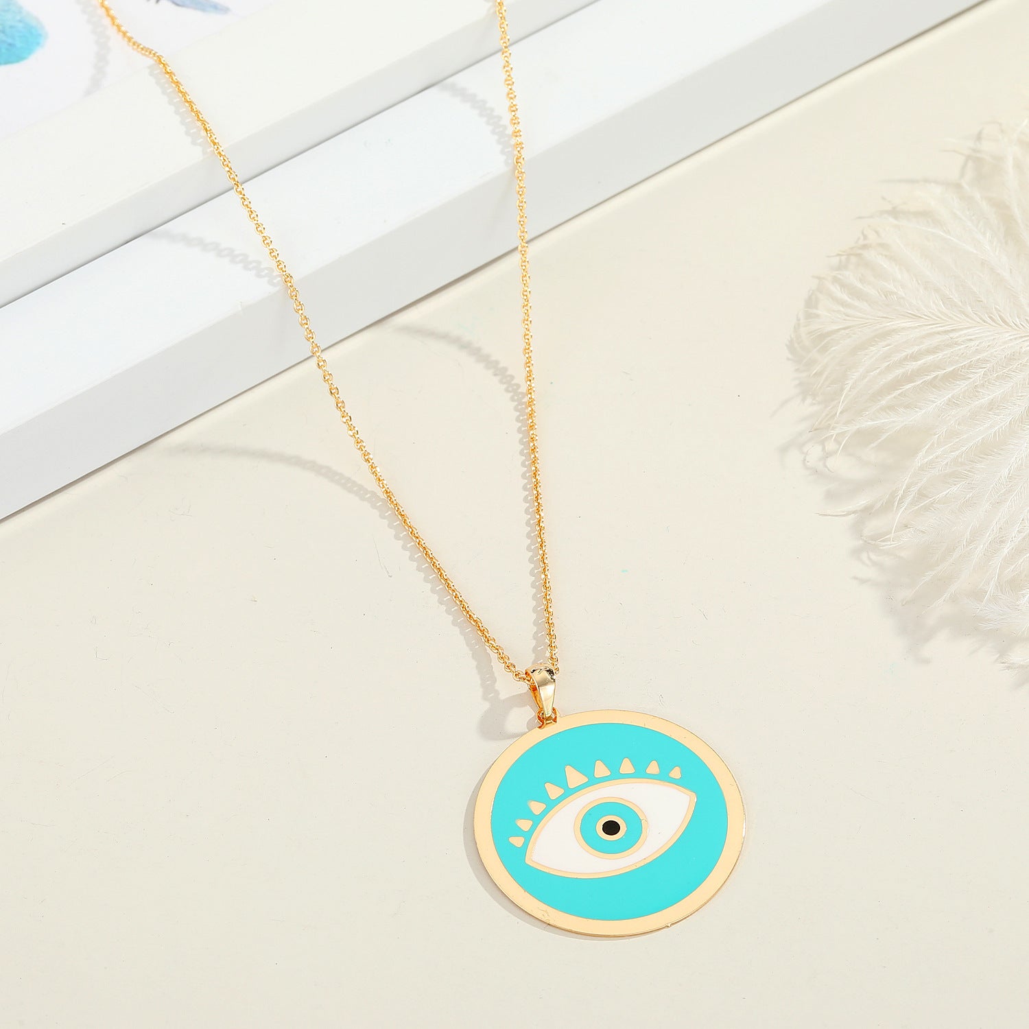 Evil Eye Pendant Necklace Personality Demon Eye