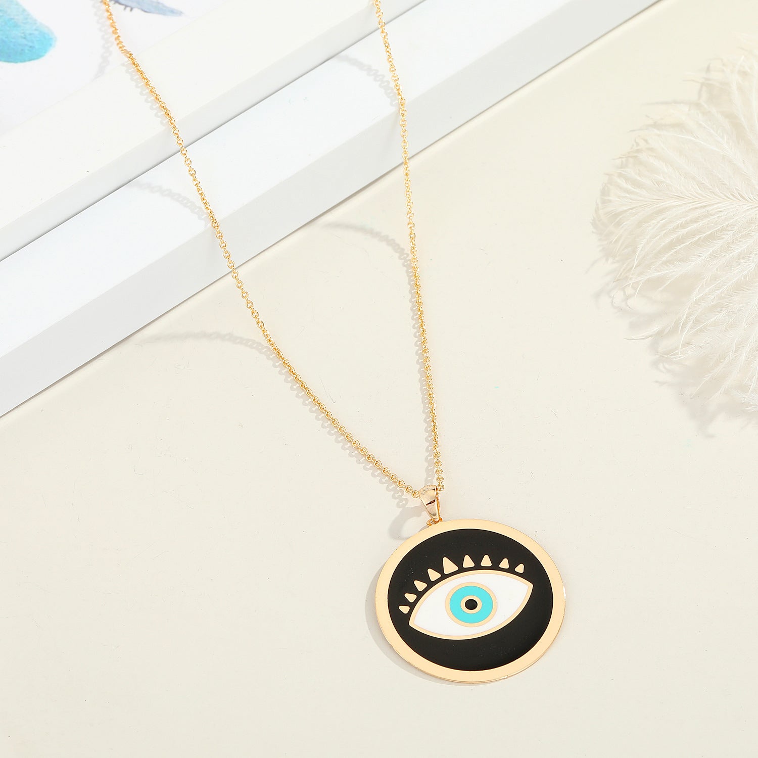 Evil Eye Pendant Necklace Personality Demon Eye