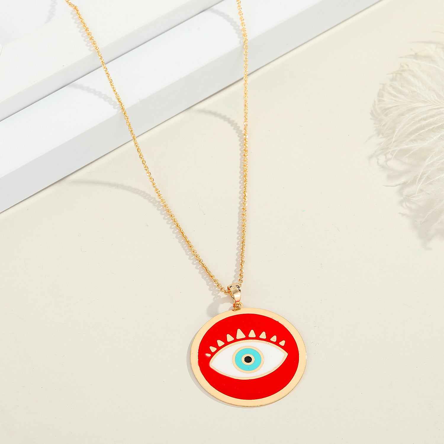 Evil Eye Pendant Necklace Personality Demon Eye