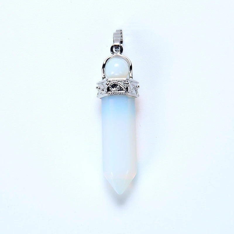 Natural Crystal Amethyst Pendant Reiki Point Raw Gem Necklace For Men Women Charm Mineral Jewelry