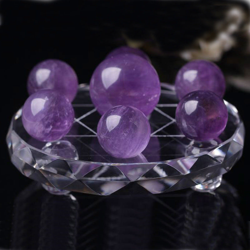 Natural Amethyst Seven-Star Array Natural Amethyst Ball Amethyst Seven-Star Array Crystal Ball Decoration Home Decor