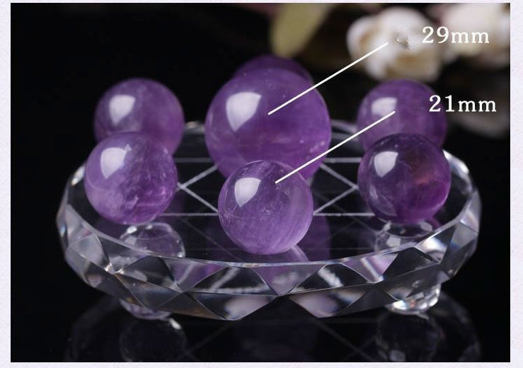 Natural Amethyst Seven-Star Array Natural Amethyst Ball Amethyst Seven-Star Array Crystal Ball Decoration Home Decor