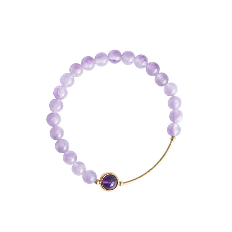 Natural Lavender Amethyst Women Bracelet