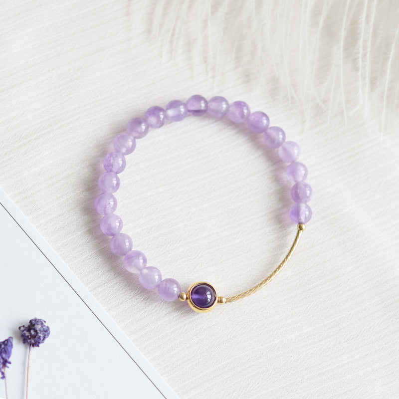 Natural Lavender Amethyst Women Bracelet