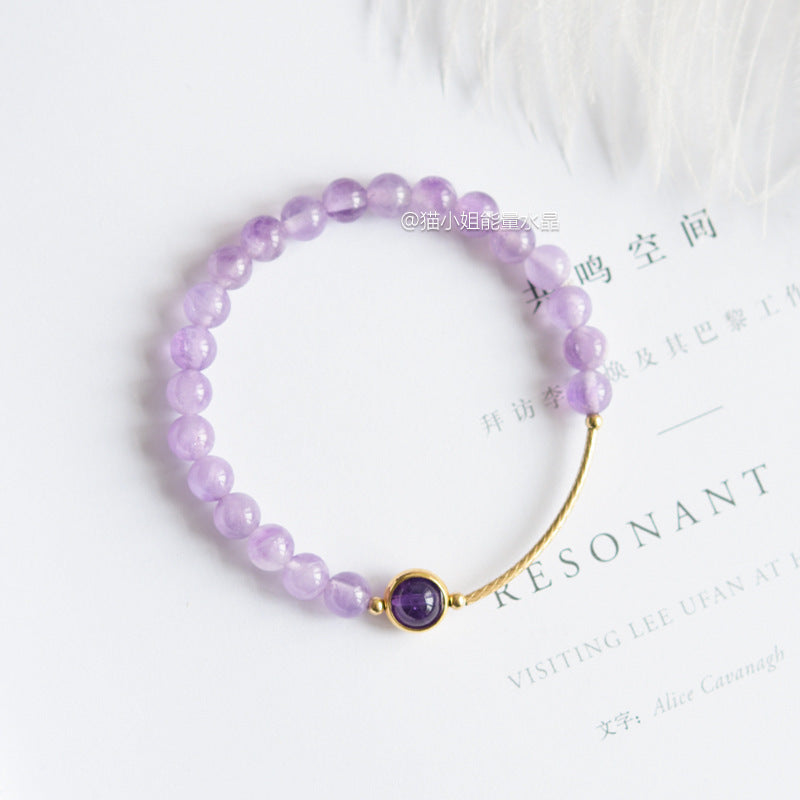 Natural Lavender Amethyst Women Bracelet