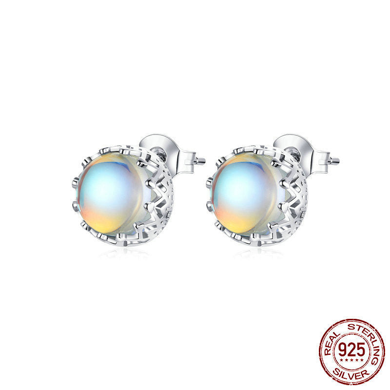 Simple Fashion Moonstone Women Earrings