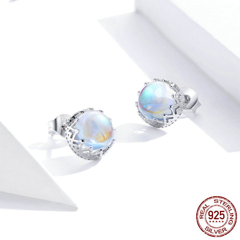 Simple Fashion Moonstone Women Earrings