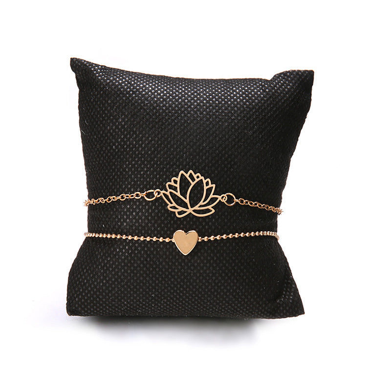 Hollow lotus love bracelet