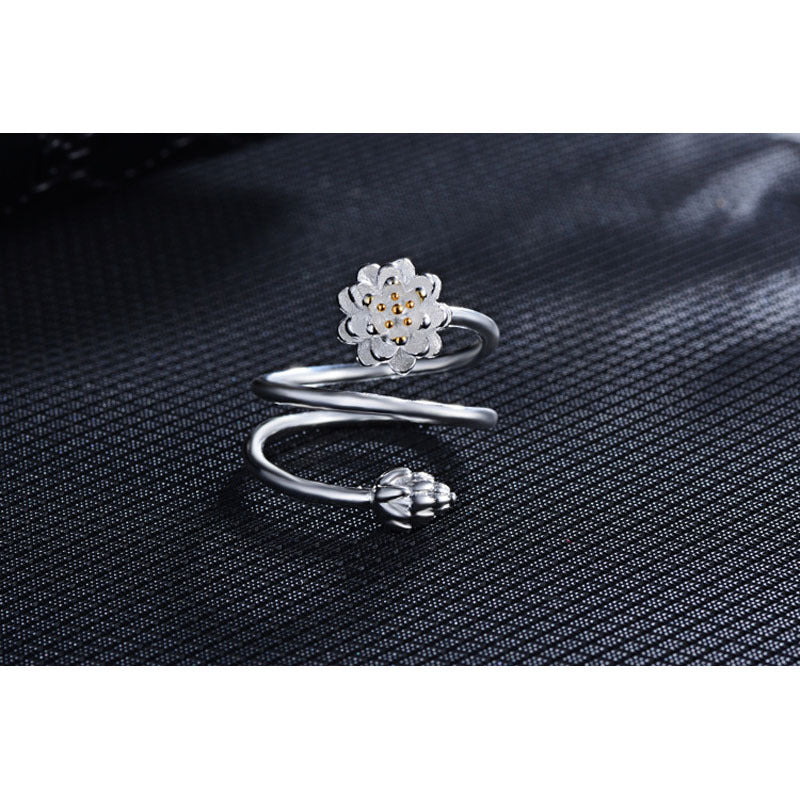 Double Double Lotus women Ring