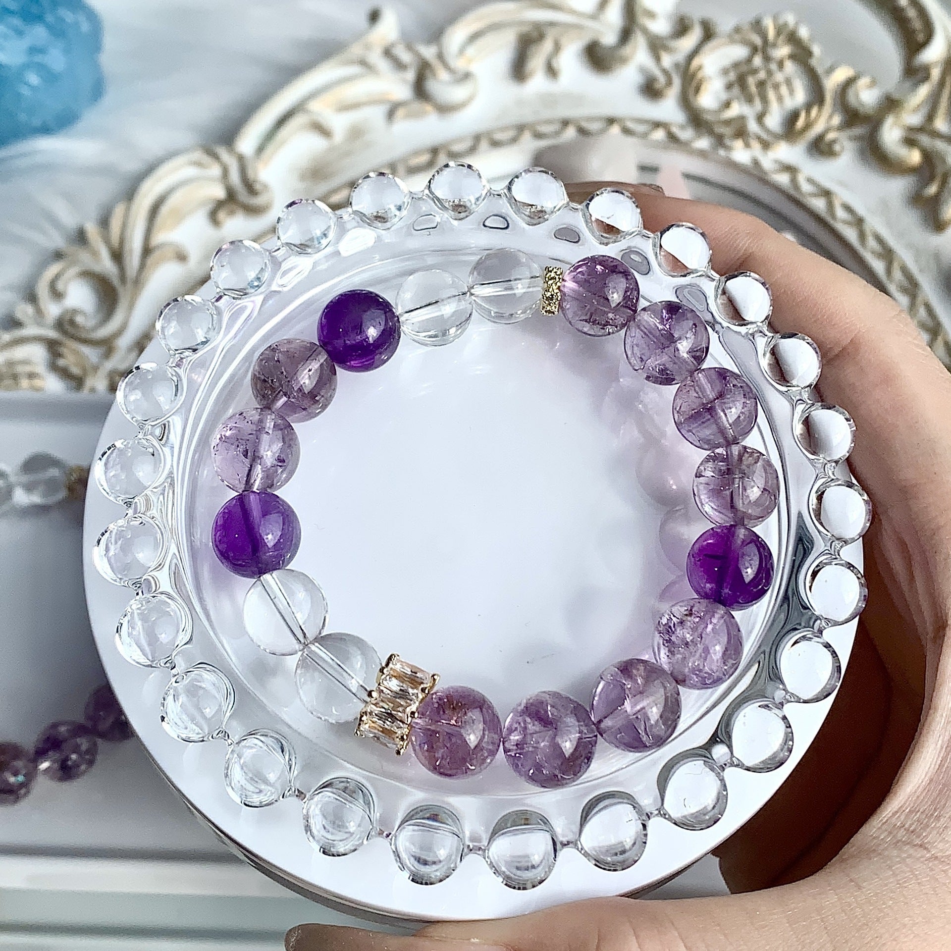 Natural Crystal Amethyst Original Bracelet