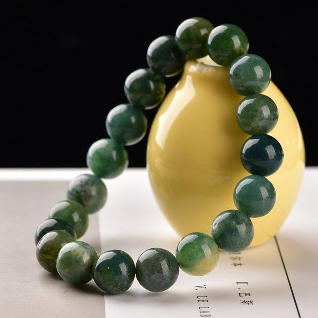 Natural Agate Chalcedony Bracelet Women