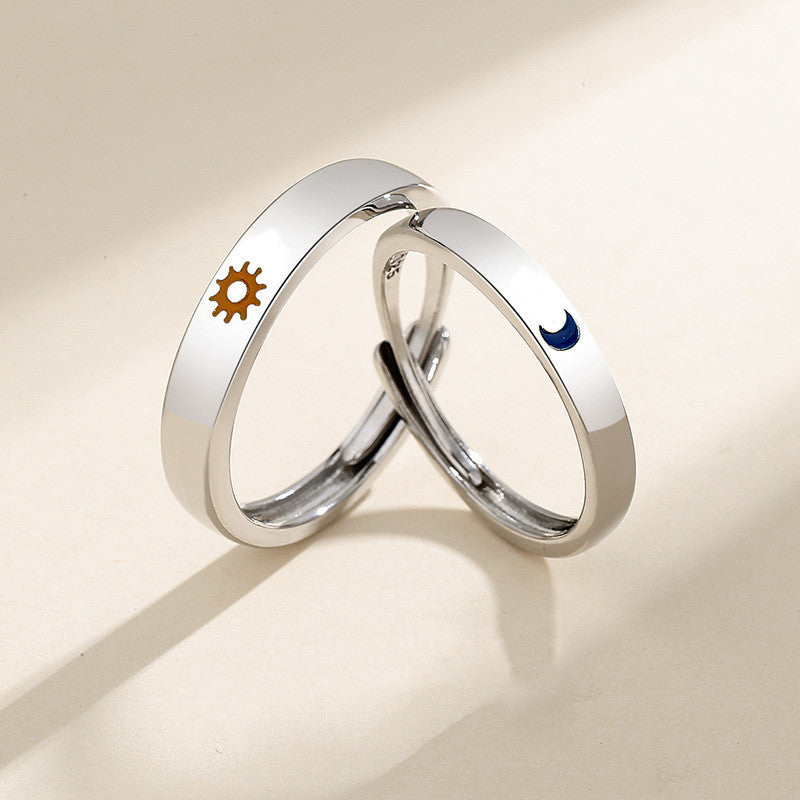 Couple Style Star Sun Moon Pair Ring Jewelry