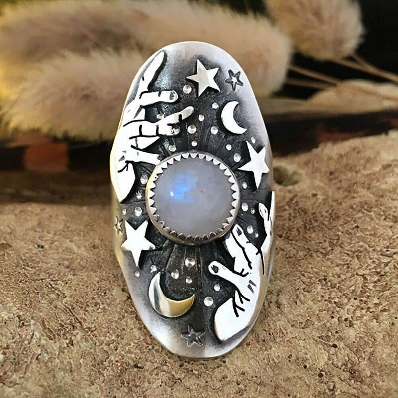 Moonstone Magician Women Ring