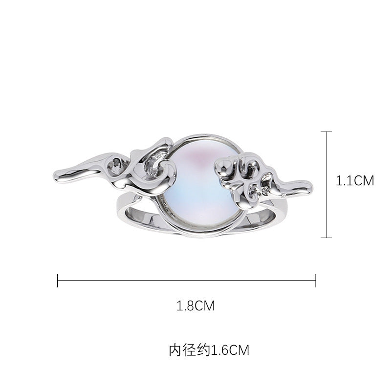 Original Moonstone Xiangyun Earrings For Women