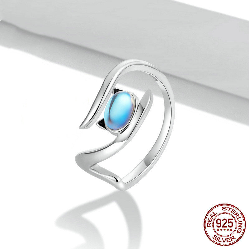 Moonstone Fashion Rabbit Women Ring