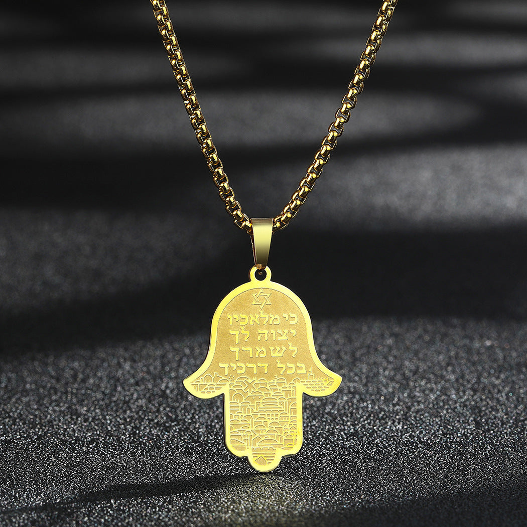 Fashion Hamsa Men Necklace Fatima Pendant