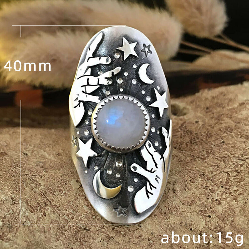 Moonstone Magician Women Ring