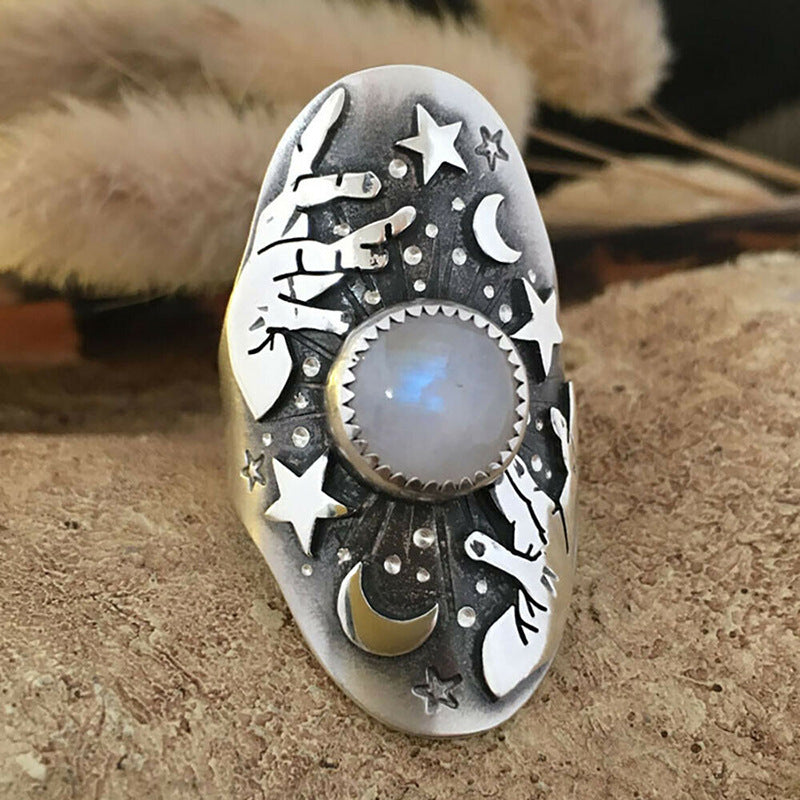 Moonstone Magician Women Ring