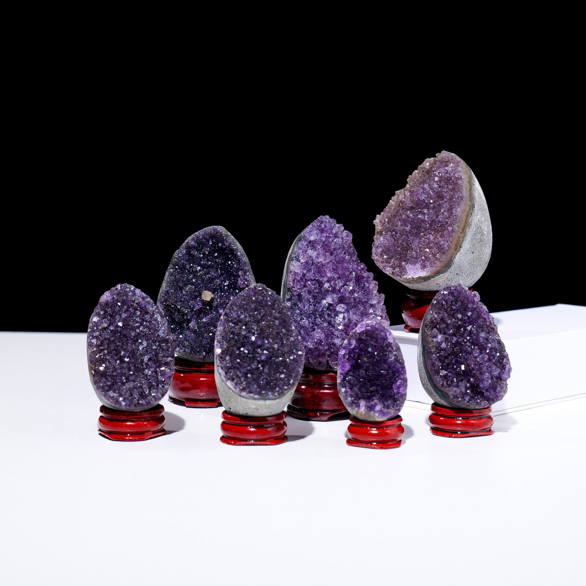 Natural Amethyst Cluster Degaussing Crystal Block Home Decor