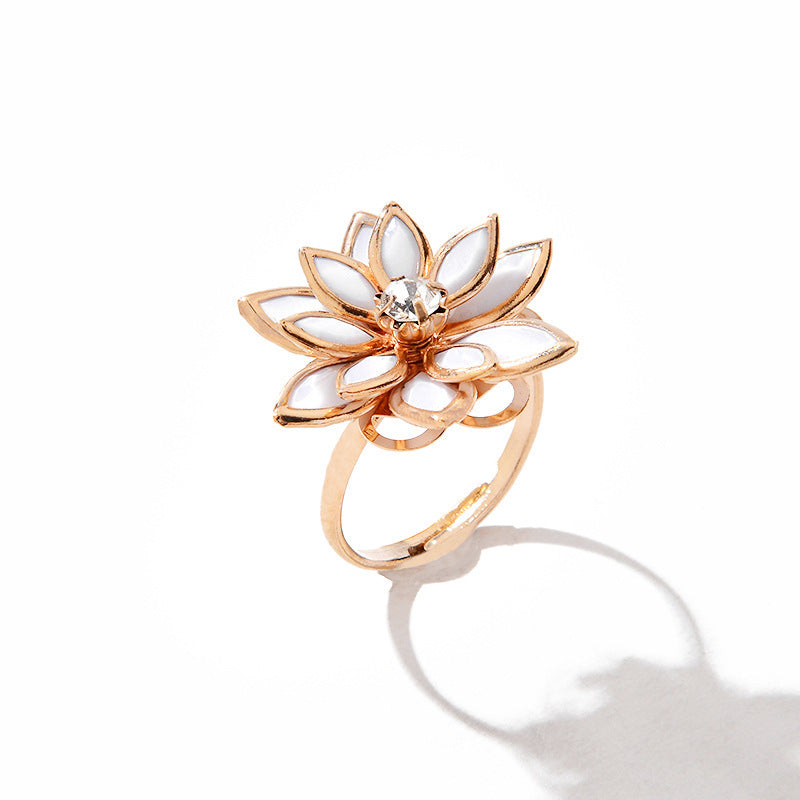 Snow lotus women ring