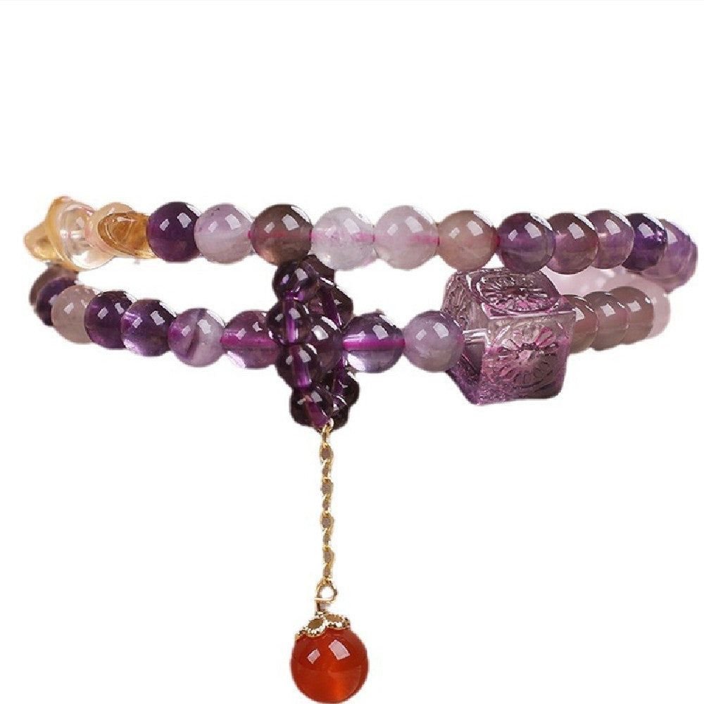 Natural Amethyst Women Bracelet