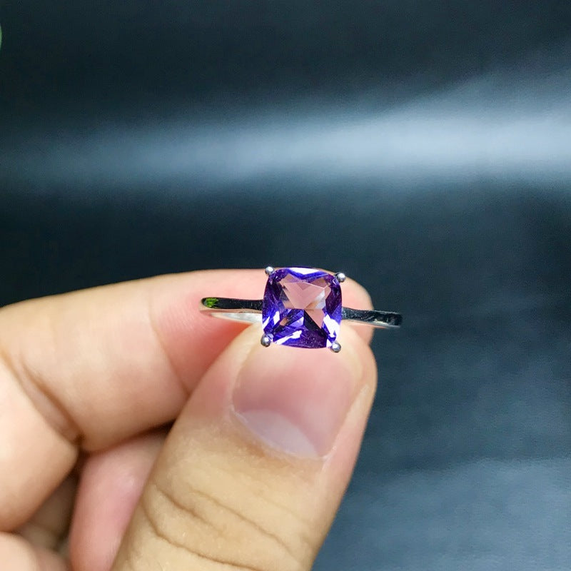 Amethyst Women Ring