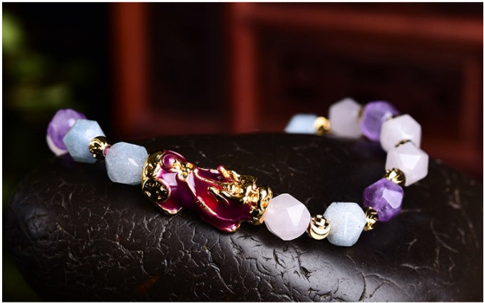 Amethyst Pixiu Bracelet