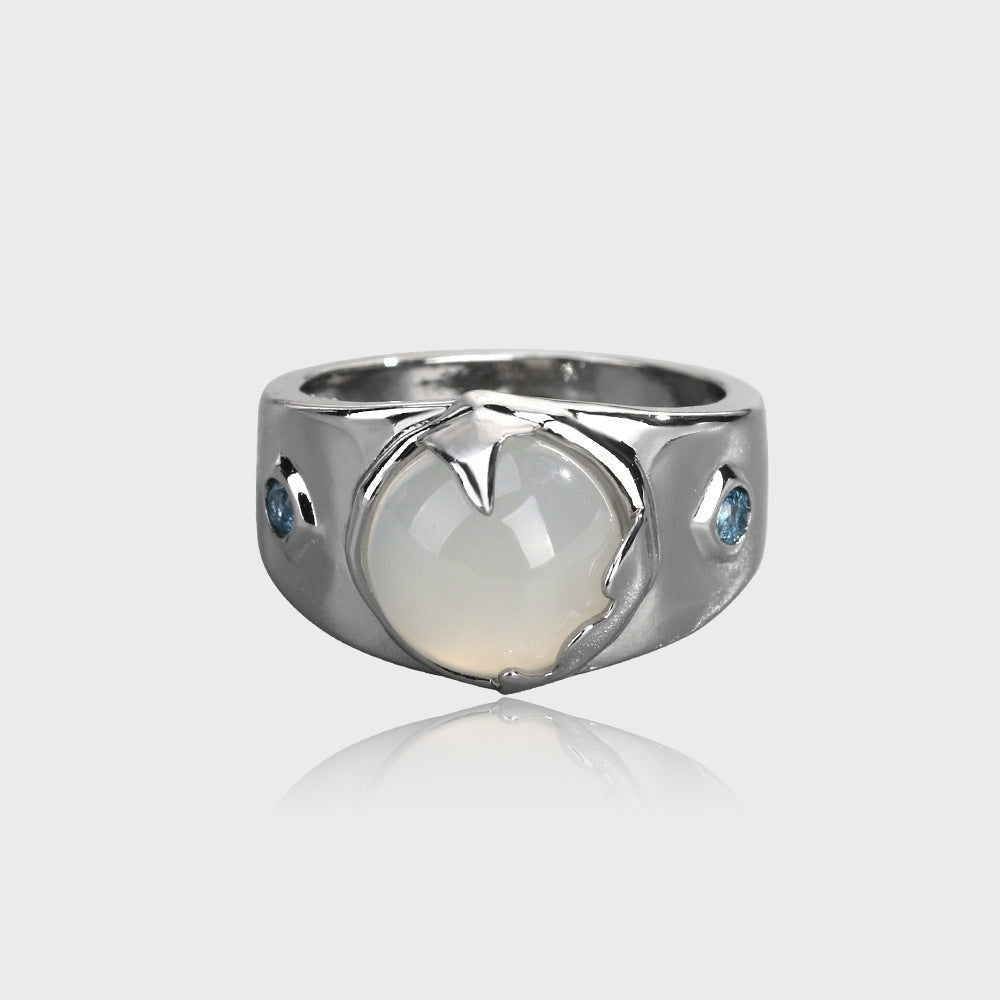 Opal Moonstone Ring Women's Design